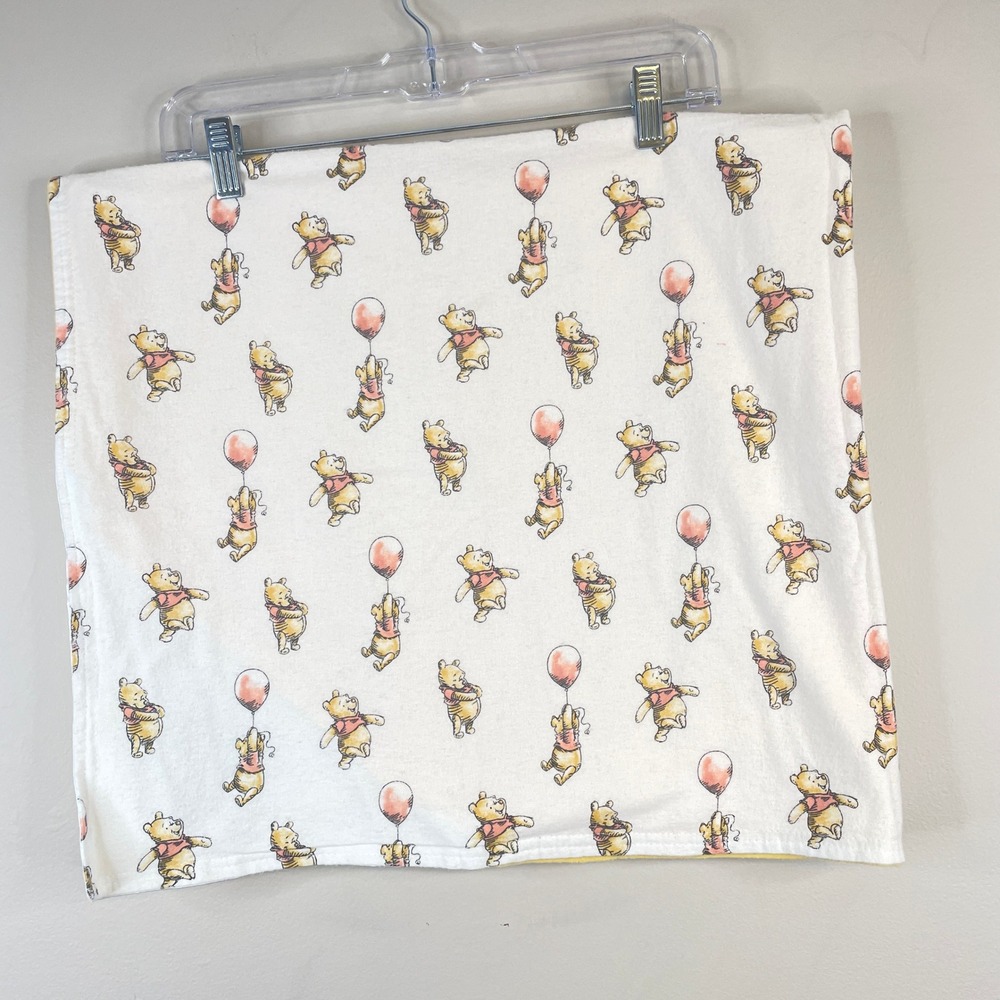 Handmade Baby Fleece Blanket Winnie The Pooh Religious Bible Verse 39.5" x 35"